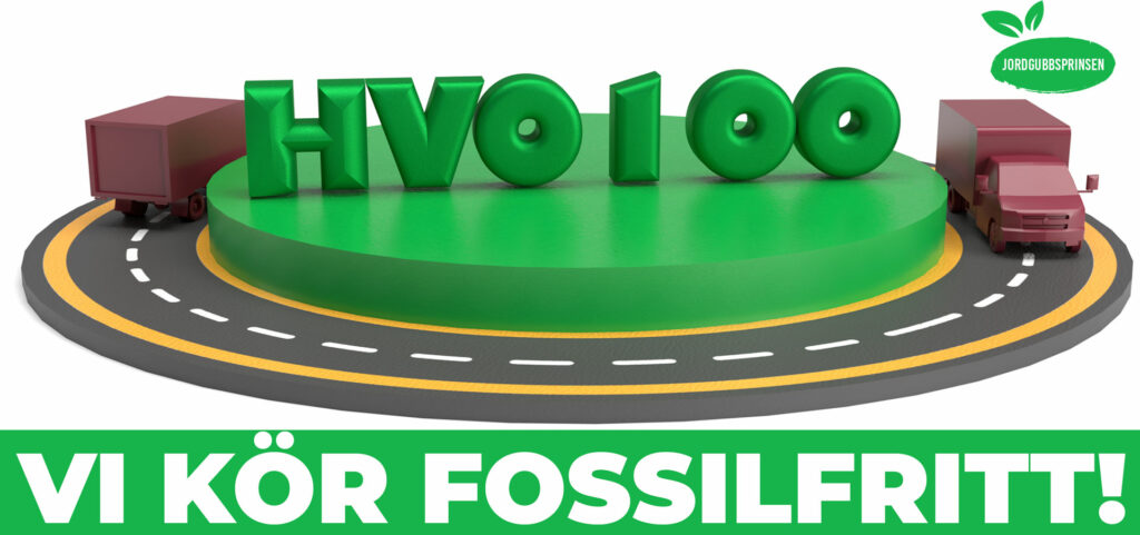 jordgubbsprinsen börjar köra fossilfritt med hvo100