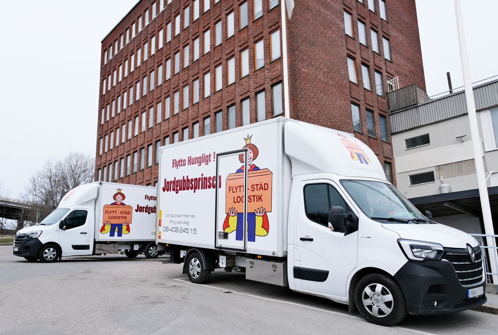 Jordgubbsprinsen Moving company Stockholm Norrköping and Linköping
